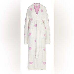 SKIMS LIMITED EDITION - Cozy Robe with Pink Heart Accents